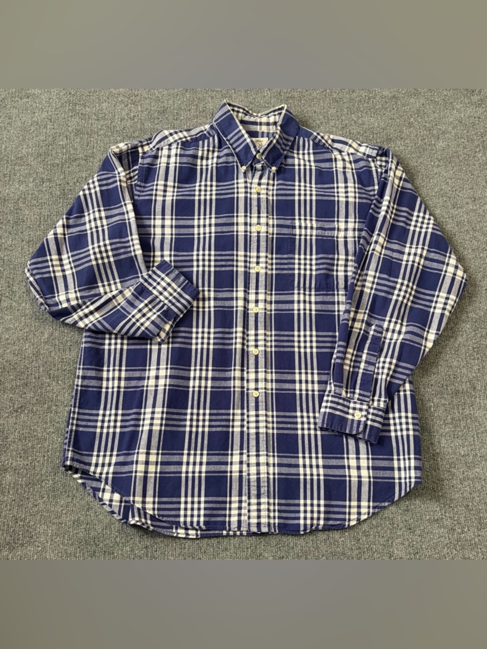 Vintage Brooks Brothers “Sport” Plaid Button Down Shirt Mens Large USA Cotton